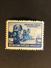 GERMANY CROATIA WWII-CROATIAN LEGION, 3.50+1.50 K. MNH /s2 #b25