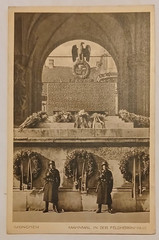 Post Card 1938 3rd Reich Munich Beerhall Putsch Memorial Monument Feldherrnhalle