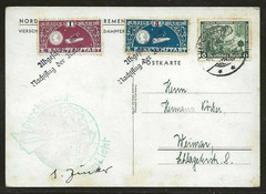 1933 GERMANY rocket mail card – STIEGE – Zucker signed – EZ 5C2