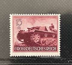 13 X 1944 German „Heroes Memorial Day“ Third Reich Briefmarken Deutschland