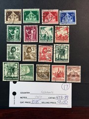 Germany # 473 – 489 Used 2024 Scott Catalogue Value $ 10.85