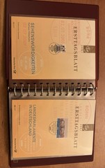 GERMANY FDS ETB 2001/24- 2001/49 27 FIRST DAY SHEETs W/ Binder Rare Set