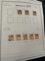 21 ALBUM PAGES BAUTENSERIE 1948 SORTED USED 1149