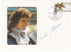 SA18j Germany DDR 1988 OG Seoul Original Signed Cover – Athletics, disc.