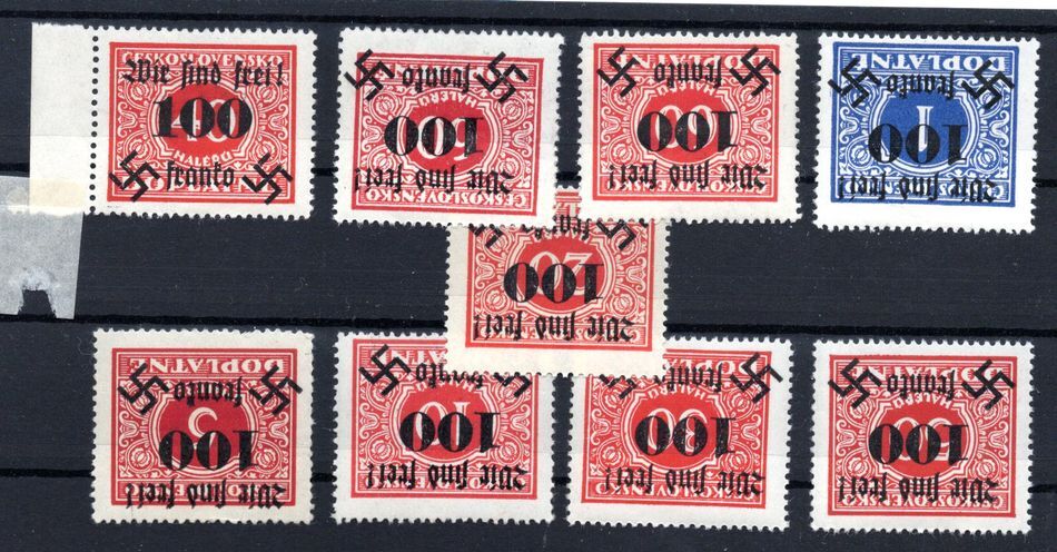 Sudetenland Rumburg 36/43 Flawless MNH Unstamped (BA7455