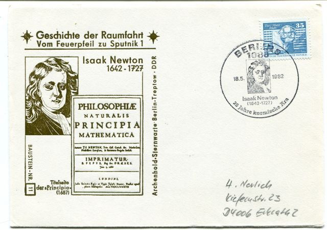 1982 Geschichte Raumfahrt Vom Feuerpfeil Sputnik 1 Philosophiae Principia SPACE