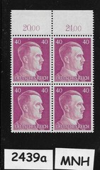 MNH stamp block 1941 Adolf Hitler PF40 Sc 520 Third Reich era Germany #2439a