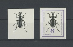 GERMANY PH 1412 – INSECTS BEETLE 1968 – PHASE PRINTS !!! – ESSAY RARE !!! ‚m5492