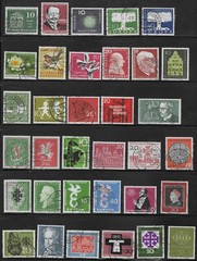 GERMANY 1957-60 USED COMMEMORATIVES RANGE, MAINLY FINE. 2 SCANS. (2247)
