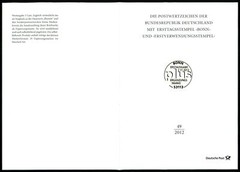 GERMANY FOLDER 2012/49 ERGÄNZUNGSWERT 3 CENT KLEINBOGEN + SELBSTKLEBENDE