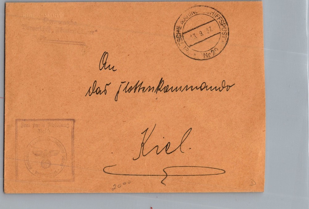 1937 Germany Kriegsmarine Navy Spain Civil War Ship Fleet commando Cover