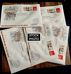 SIX GERMANY NUMBERED OPENING OF BRANDENBURG GATE FDC SEE SCANS LOOK 👀 1359
