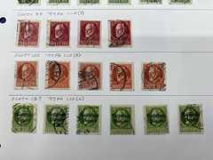 Germany States, Bavaria, Used – hinged on one album page, 1914- 1920
