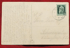 WW1 WWI Imperial German Deutsche Reich sweethearts Postcard Bayern 1912
