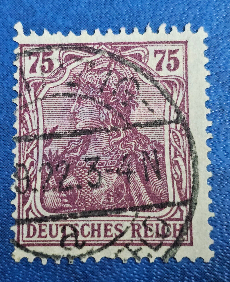 Stamp Germany Deutsches Reich Germania 75 Pfennig 1922 Mi. Nr. 148 [🇩🇪34519]