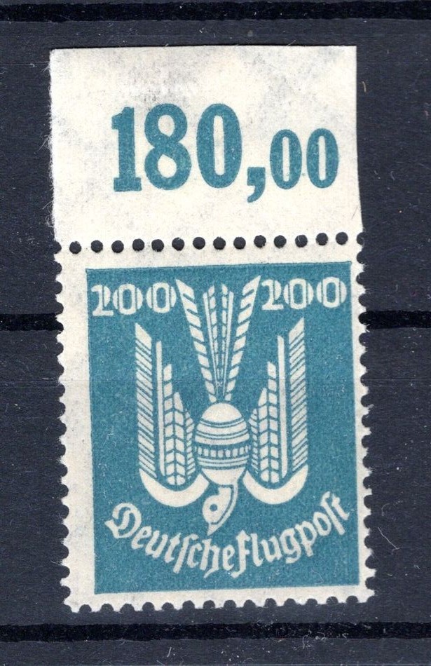 DR Weimar 349OR Upper Margin ** MNH Unused Post Fresh 350EUR