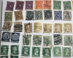 Lot of 160+ Germany 1900-1932 Weimar Reichspost Pictorials Perfins Used