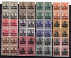 Bavaria 136/47 block of four** MNH mint never hinged (74578)