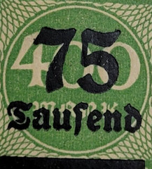 GERMANY ~ Deutrches Reich ~ 75 Saufend/400 Mark ~ Cancelled/Posted ~ c.1923 ~01
