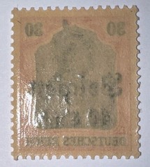 Travelstamps: Germany Offices in Belgium Stamps WWII, 30pf w/ 40c OP MOGNH Wmk