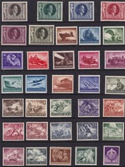 Lot-R Authentic Historical Stamps Germany WWII 3rd Reich Collection MNG
