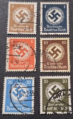 Nazi German THIRD REICH SWASTIKA OFFICIAL NSDAP Full Set Used WW2 German