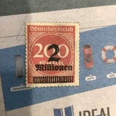 German Empire Weimar Republic 1923 2 Millionen 200 Mark