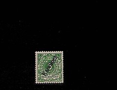 GERMAN COLONIES – CAROLINE ISL. Sc 2 LH ISSUE OF 1900 – OVPRNT ON 5PF – (FJ26)
