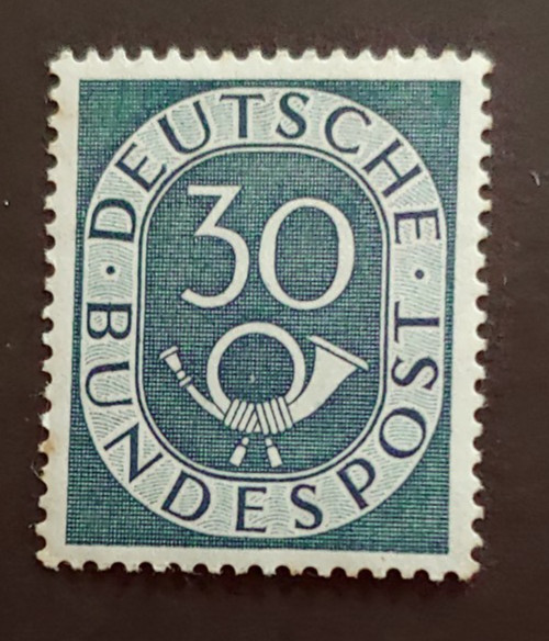 1951 POSTHORN 30PF VF MLH GERMANY DEUTSCHLAND