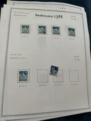 21 ALBUM PAGES BAUTENSERIE 1948 SORTED USED 1149