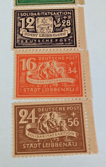 Post WWII, Soviet Occupation zone of Germany, Lubbenau, 1946, MNH Set of 4