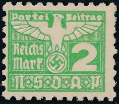 Stamp Germany Revenue Parteitag WWII 1935 3rd Reich Occupation Selection MNG