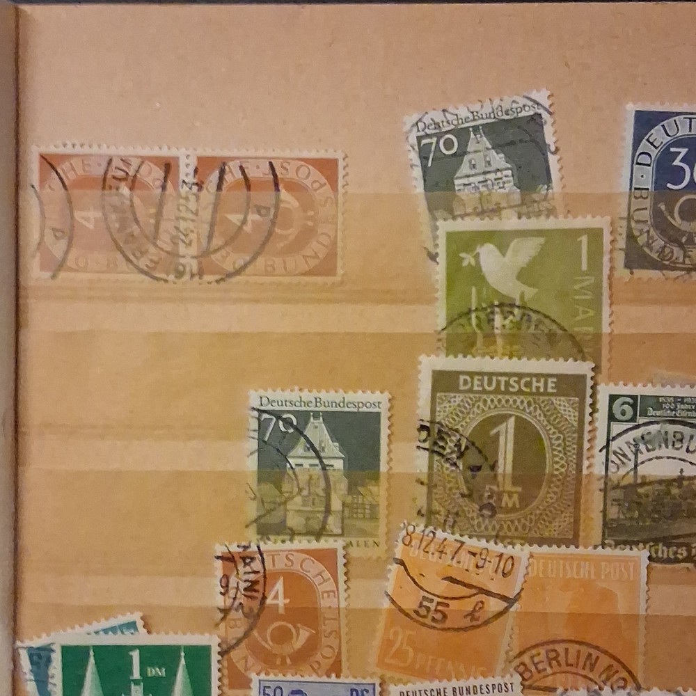 Germany & Colonies Used Stamps Lot DDR Bundespost Reich Handstamped Multi-Color