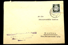 1959 OFFICIAL DIENSTMARKEN COVER DDR GERMANY DEUTSCHLAND K18