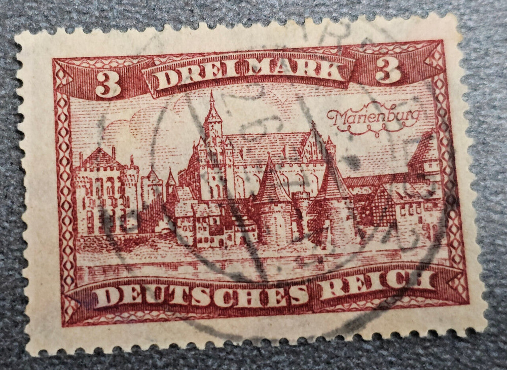 Stamp Germany Reich 3 Mark 1937 Bauwerke Marienburg Mi. Nr. 366 (34254)