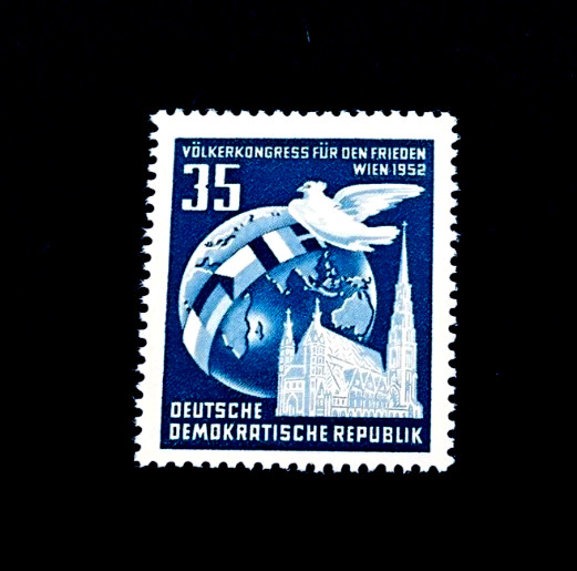 GERMANY DDR Stamp – 1952 Stephansdom Peoples Congress for Peace MNH r54