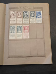 Rare Antique German Seemanns Portrait Stamp Album 300+ Historical Stamps