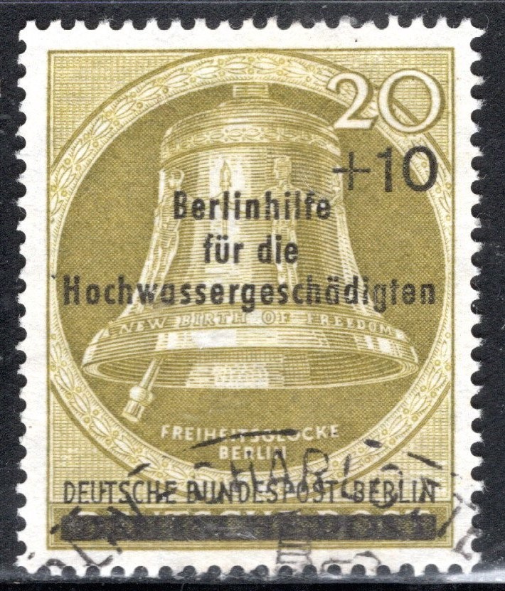 Germany Stamp Scott #9NB17, Berlin Occupation Semi-Postal, Used, SCV$3.50 (A)
