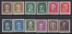 MH 1926-1927 German Stamp Set, Scott #351* to #362*