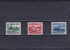 Germany Third Reich 1939 Nürnburgring 695-97 Car Race Overprints Complete Mint *