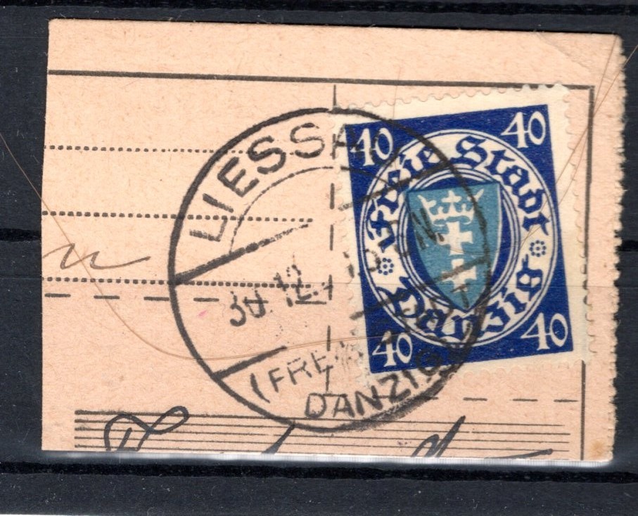 DAnzig LIESSAU On 199 Used Stamp Echt Stempel! Gest. (GA1857