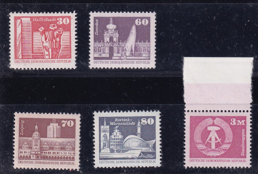 DDR MNH ** Regular issues from 1981