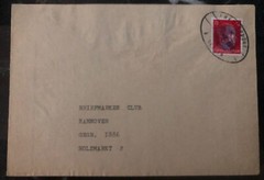 1945 Fredersdorf Germany Cover Post WW2 provisional Overprint To Hannover