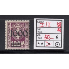 Danzig Porto 1923 Mi.No. P I/I *
