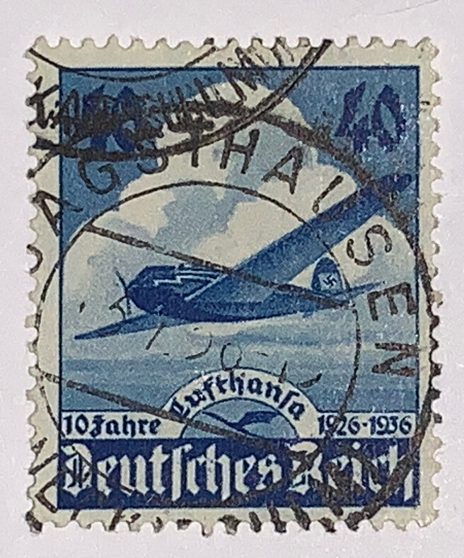 Travelstamps: 1963 Germany Stamps Scott #469 Fascism Heinkel Plane Used