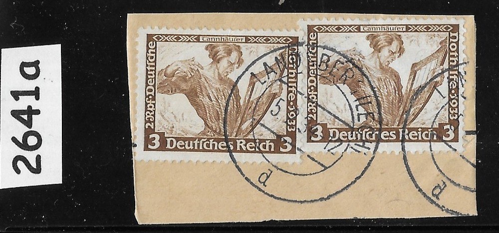 Used stamps Richard Wagner Tannhauser 1933 B49 Germany Opera #2641a