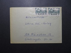 Germany SAAR 1957 Cover to Munich – Z12192