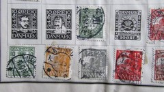 53 STAMPS 1800’s to 1930 – 28 DANZIG GERMAN & 25 DENMARK FROM STAMP ALBUM