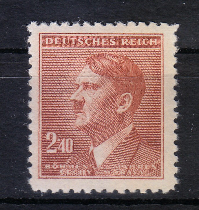 Bohemia & Moravia 1942 MNH Mi 100 Sc 73 Adolf Hitler, Reich Chancellor **
