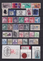 West Germany, Unified Stamps Used inc 1954 – 59 Almost complete. Cat approx £750